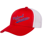 BASEBALL CAP - Red & White (Trucker Style)